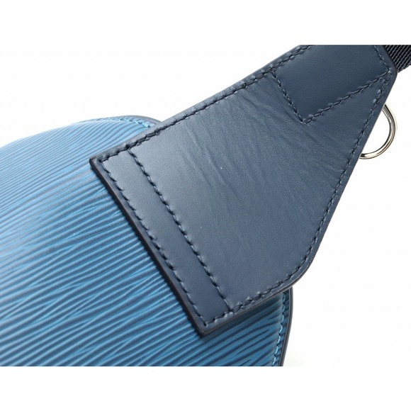 Epi Leather Bum Waist Body Shoulder Blue Azur - Picture 7 of 8